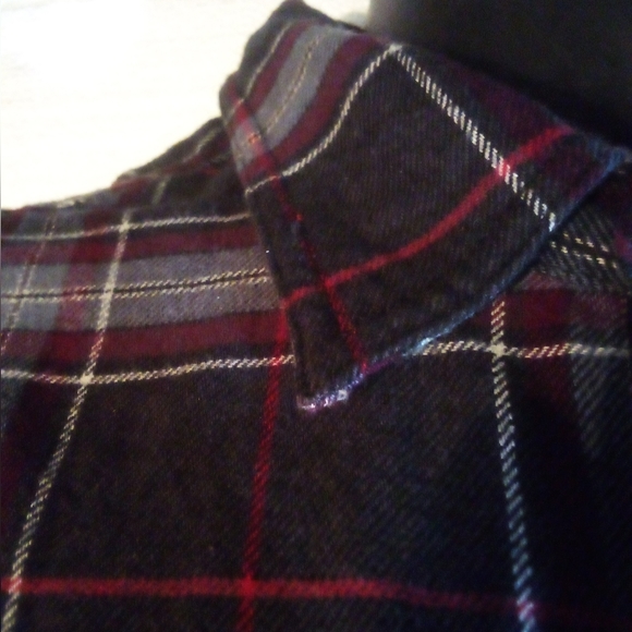 Eddie Bauer Long Sleeve Cotton Flannel Multi Color Stripes Shirt Men's 2XL - Picture 3 of 10